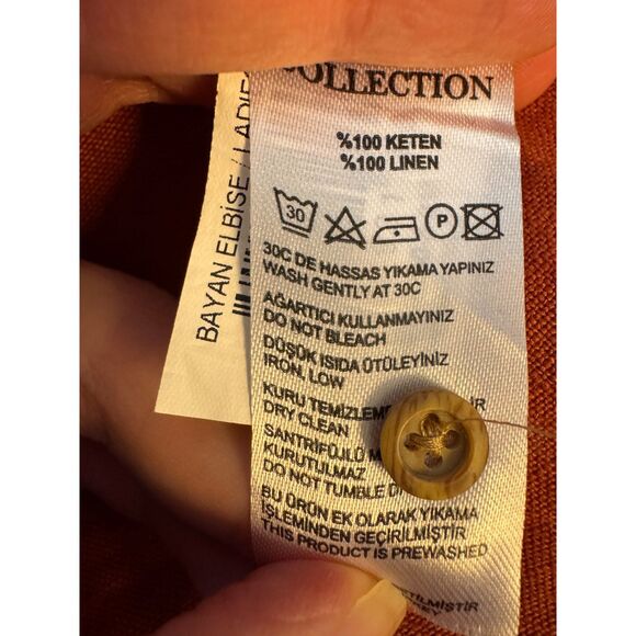 Mudo Collection Rustic Terracota Blouse Dress Size 8 - Picture 3 of 3